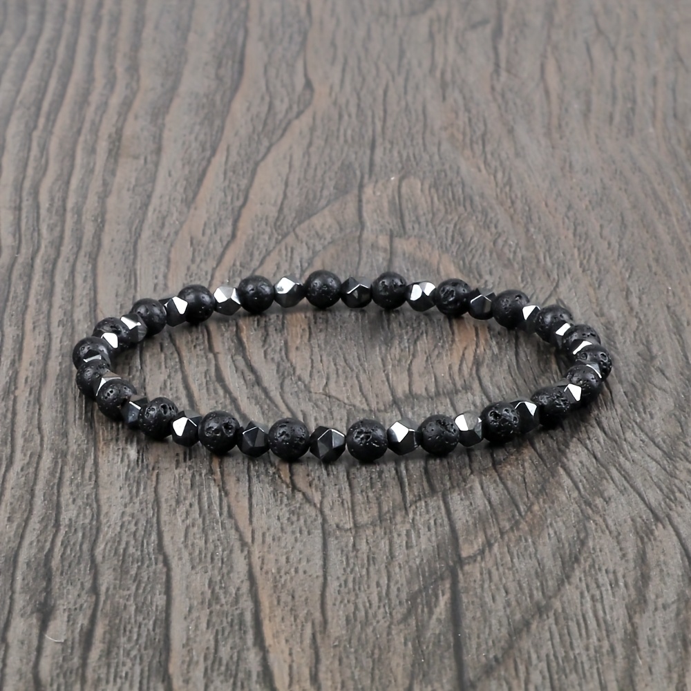 Y2K Hip Hop Natural Stone Bracelet Beads with Luster
